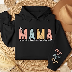 Mama Custom Heart Sweatshirt