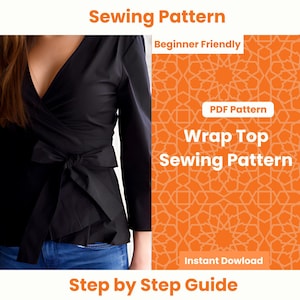 DIY Wrap Blouse PDF Pattern