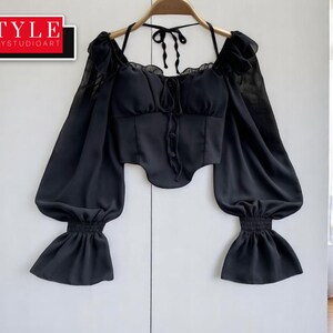 Classic Lantern Sleeve Blouse